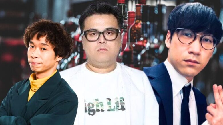 左からクロスバー直撃の渡邊センスさん、久保田さん、キュウのピロさん