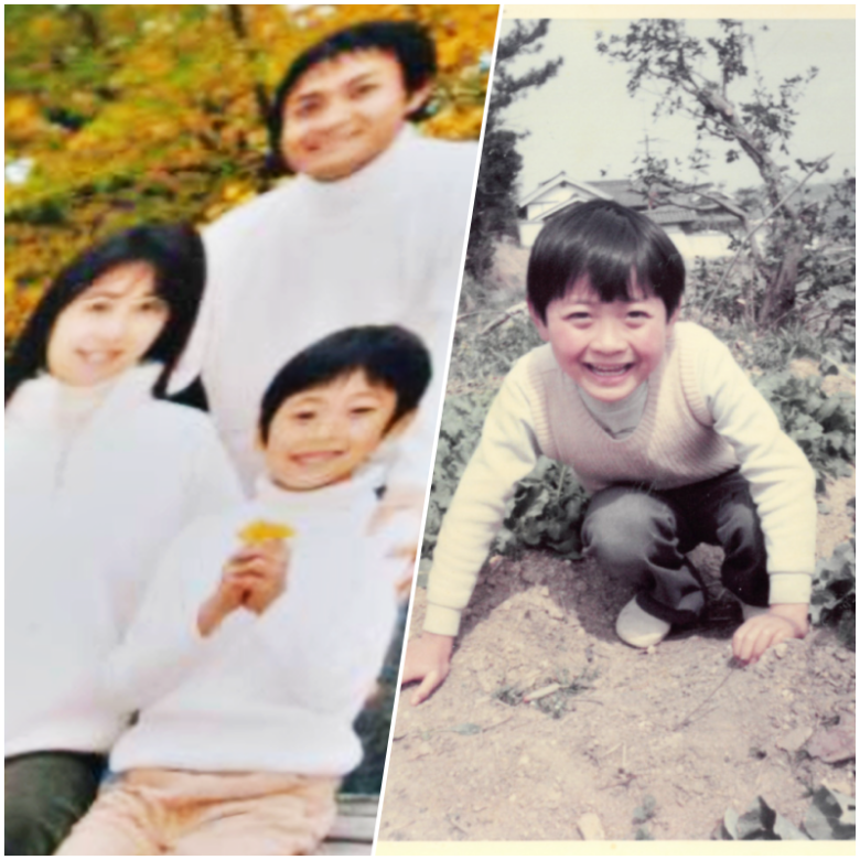 左が玉木雄一郎さんの息子・右が子供時代の玉木雄一郎さん 引用元:玉木雄一郎オフィシャルブログ