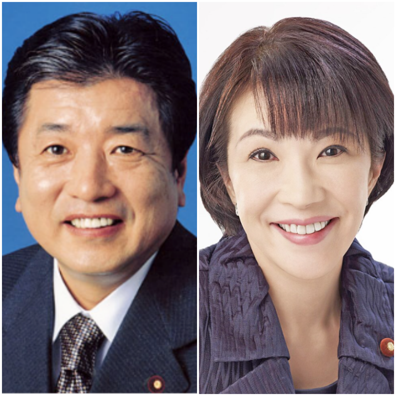 山本拓さんと高市早苗さん