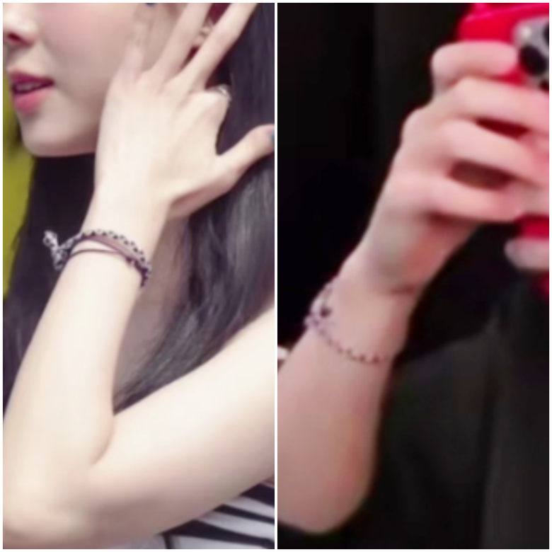 ウィンターさんとグクさんのおそろいとされるブレスレット