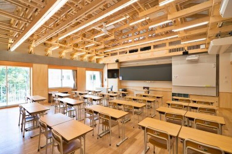 成城学園初等学校の教室　引用元：成城学園初等学校公式HP