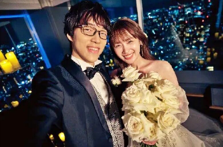 高山一実さんとふくらPさんとの東京都庁北展望室での挙式
引用元:PR TIMES