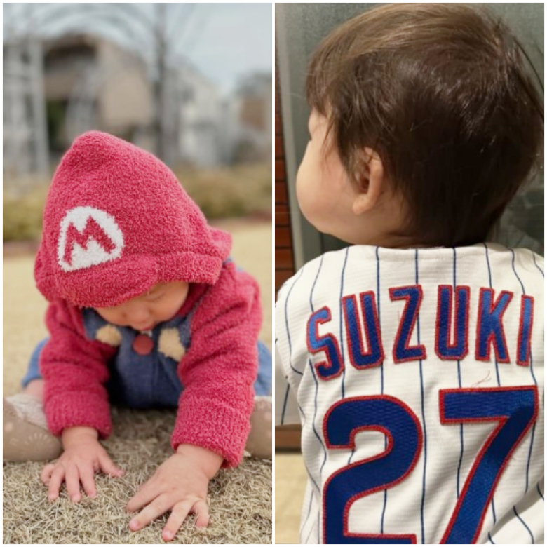 鈴木誠也さんと畠山愛理さんの子供・次男画像
