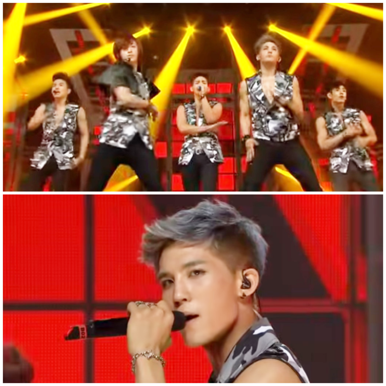 DMTN時代のXGサイモンさんがステージで歌っている様子の画像