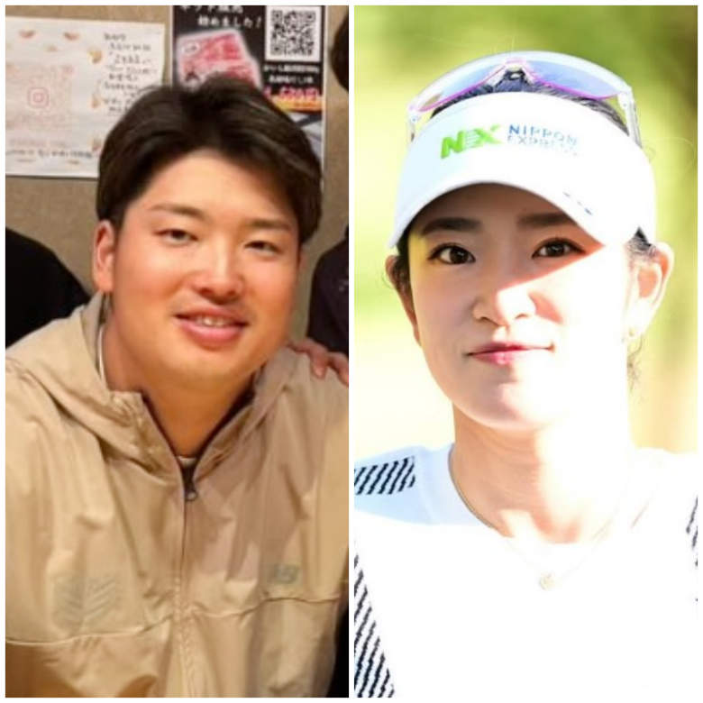 交際を噂された原英莉花さんと村上宗隆さんの画像