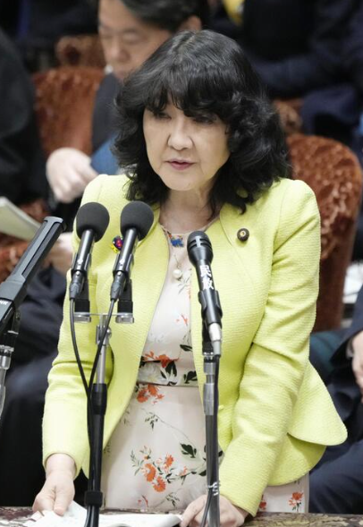 片山さつきの髪型がかつらのような画像