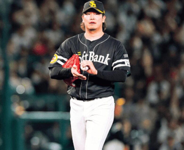 左手を殴打した杉山一樹選手の画像