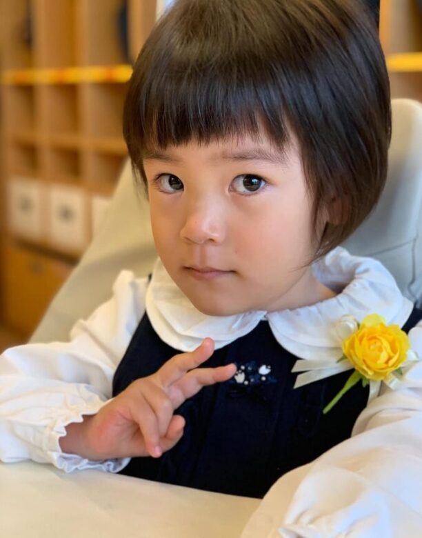 星野真里の子供・ふうかさんの幼少期の画像