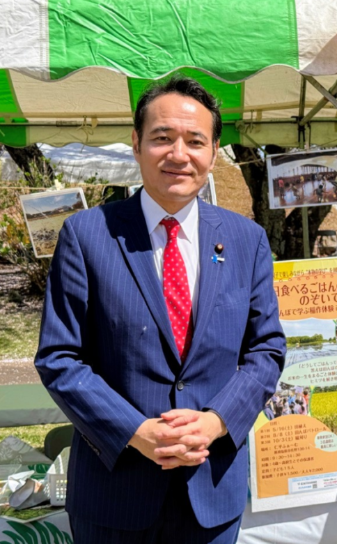 酪農祭りでの簗和夫