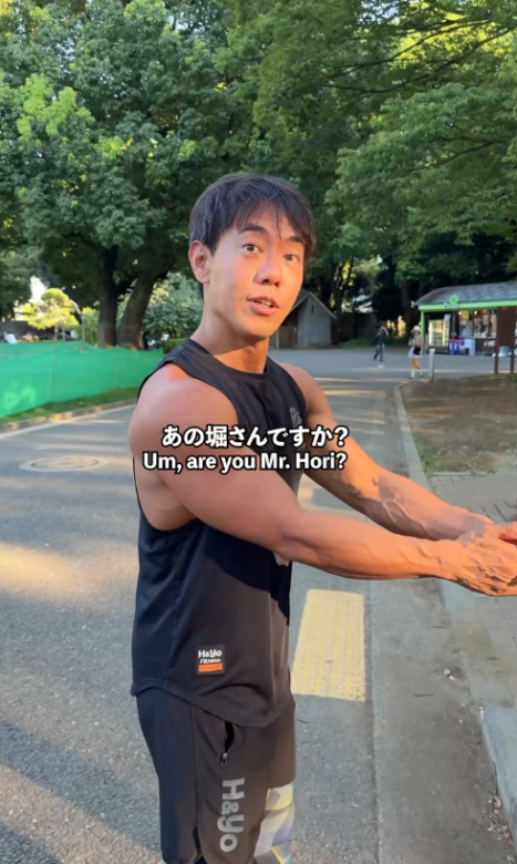 トレーニング中の堀大輔