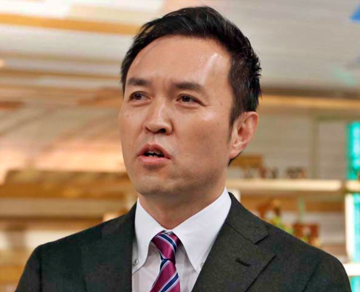 スタジオで話す玉川徹さん(何を言ったのかはホームレスを引き合いに出した薄毛の話)